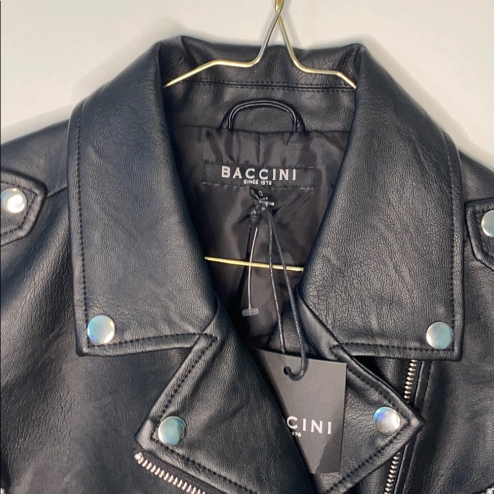 BACCINI FAUX LEATHER JACKET size S NWT - Picture 6 of 15